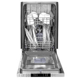 ZLINE 18 in. Compact Top Control Dishwasher with Stainless Steel Tub and Modern Style Handle, 52 dBa (DW-18) [Color: Black Stainless]