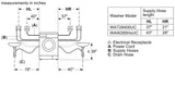 300 Series Compact Washer , White