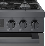 800 Series Dual Fuel Freestanding Range 30" Black Stainless Steel