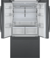800 Series French Door Bottom Mount Refrigerator 36" Black Stainless Steel