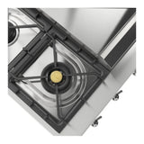 ILVE UHCP48FNSSC Nostalgie II 48 inch Built-In Gas Rangetop with Griddle, in Stainless Steel (Natural Gas, Chrome)