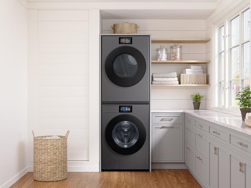 5.3 cu. ft. Bespoke AI Ultra Capacity Front Load Washer with AI Home and AI OptiWash+ in Dark Steel