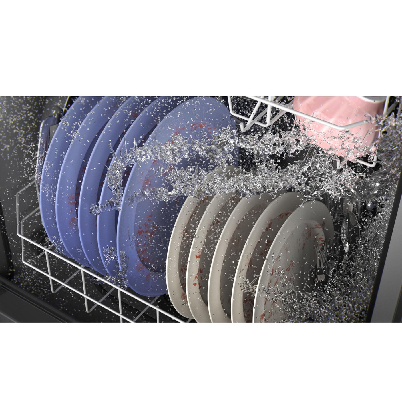 GE ENERGY STAR Front Control with Plastic Interior Dishwasher with Sanitize Cycle & Dry Boost