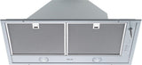 DA 2280 AM Insert ventilation hood with dimmable halogen lighting and joystick for convenient operation.