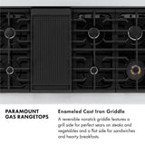 ZLINE 48 in. Paramount Gas Rangetop with 8 Burners and Porcelain Cooktop in Stainless Steel (SRT48)