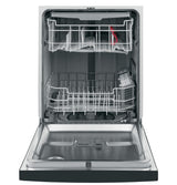 GE® ENERGY STAR® Front Control with Stainless Interior Door Dishwasher with Sanitize Cycle & Dry Boost