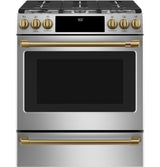 Café™ 30" Smart Slide-In, Front-Control, Dual-Fuel Range with Warming Drawer