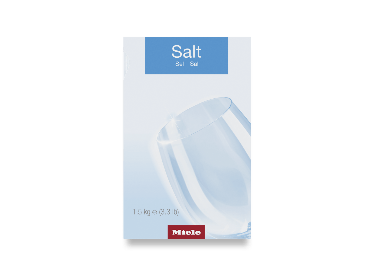 Dishwasher salt, 1.5g (3.3 lb) - for optimum function and performance of a Miele dishwasher.