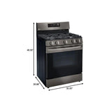 5.8 cu ft. Smart Wi-Fi Enabled Fan Convection Gas Range with Air Fry & EasyClean®