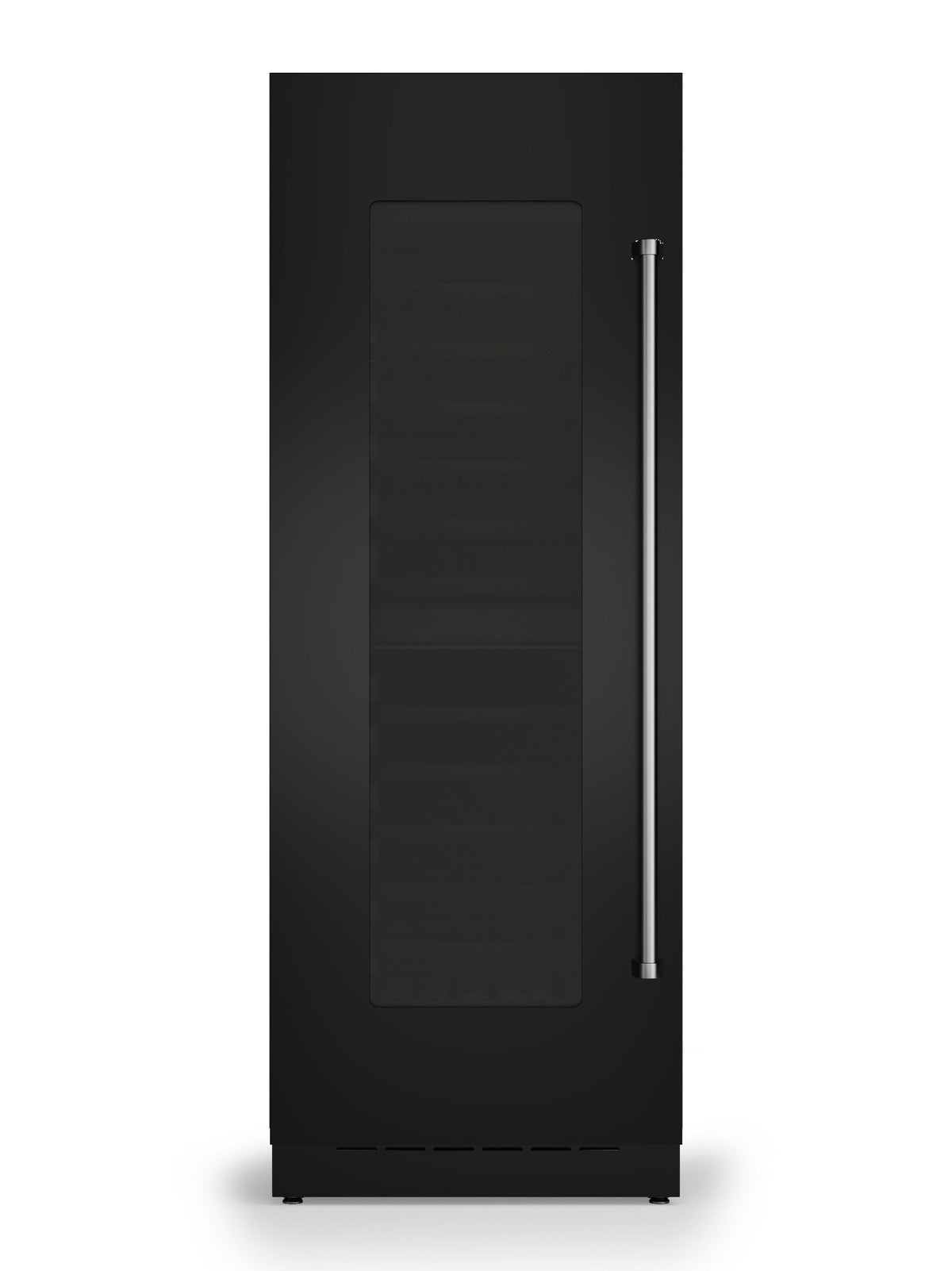 30"W. Integrated Wine Cellar Door Panel - Onyx Left Hinge
