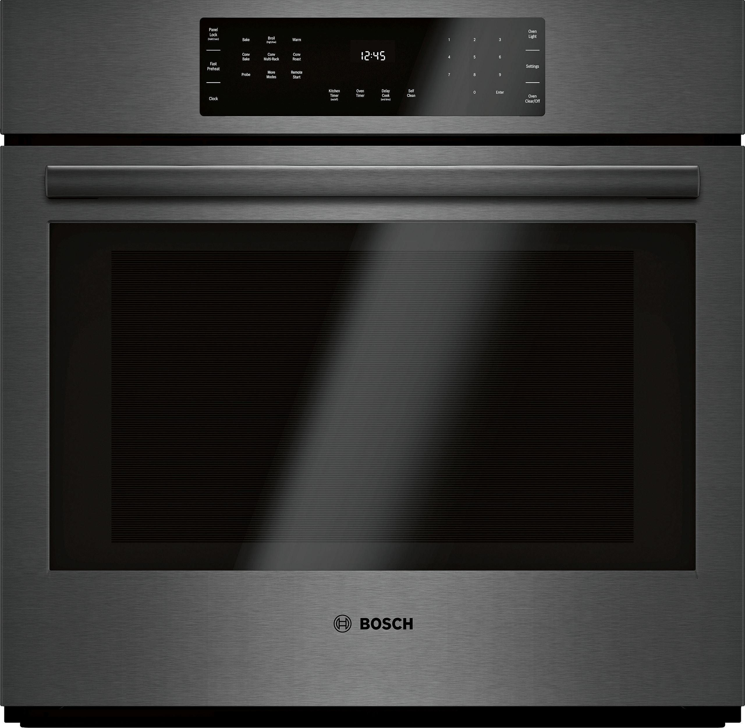 800 Series Single Wall Oven 30" Black Stainless Steel