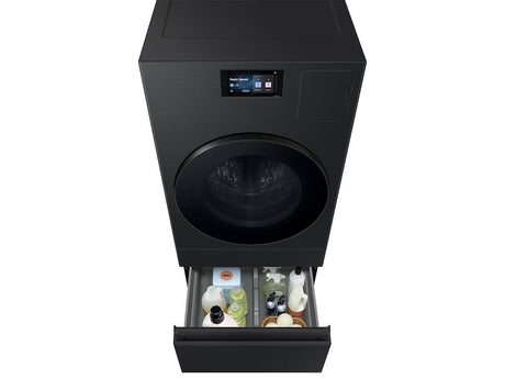 Bespoke AI Laundry Combo™ Pedestal with Storage Drawer in Brushed Black