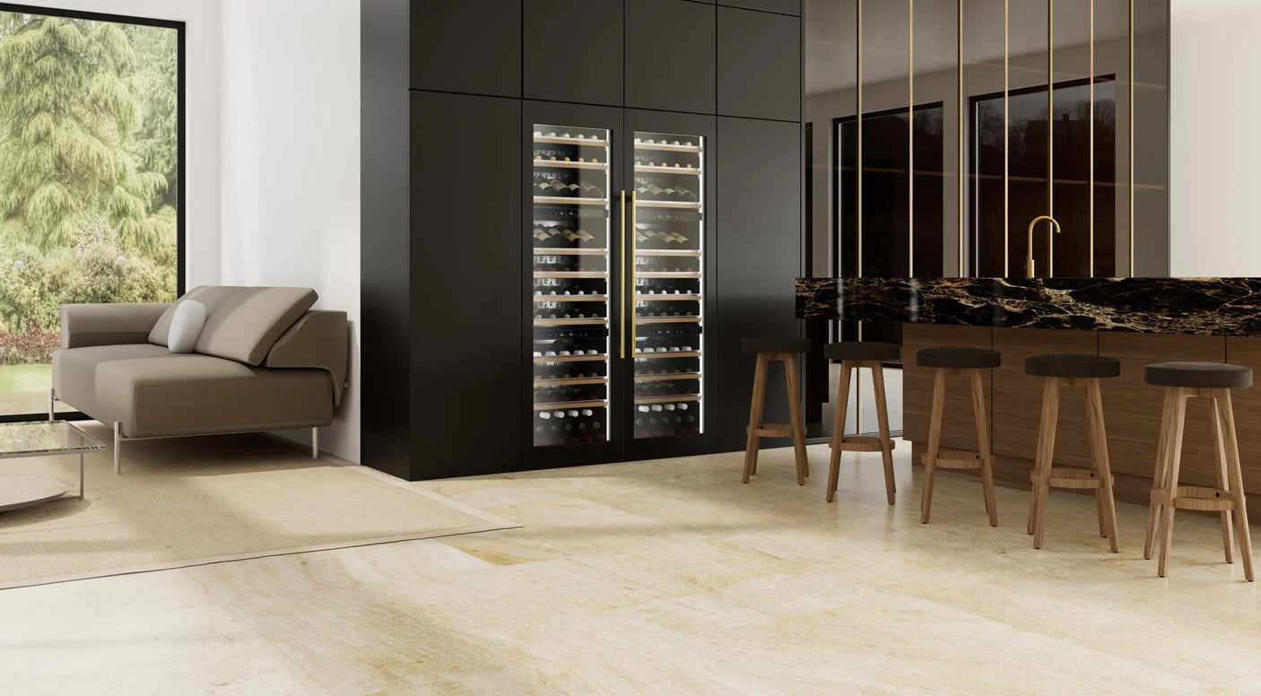 Tall Built-in 3 Zone Wine Panel Ready Glass (fits 24" x 70in - 84in opening)