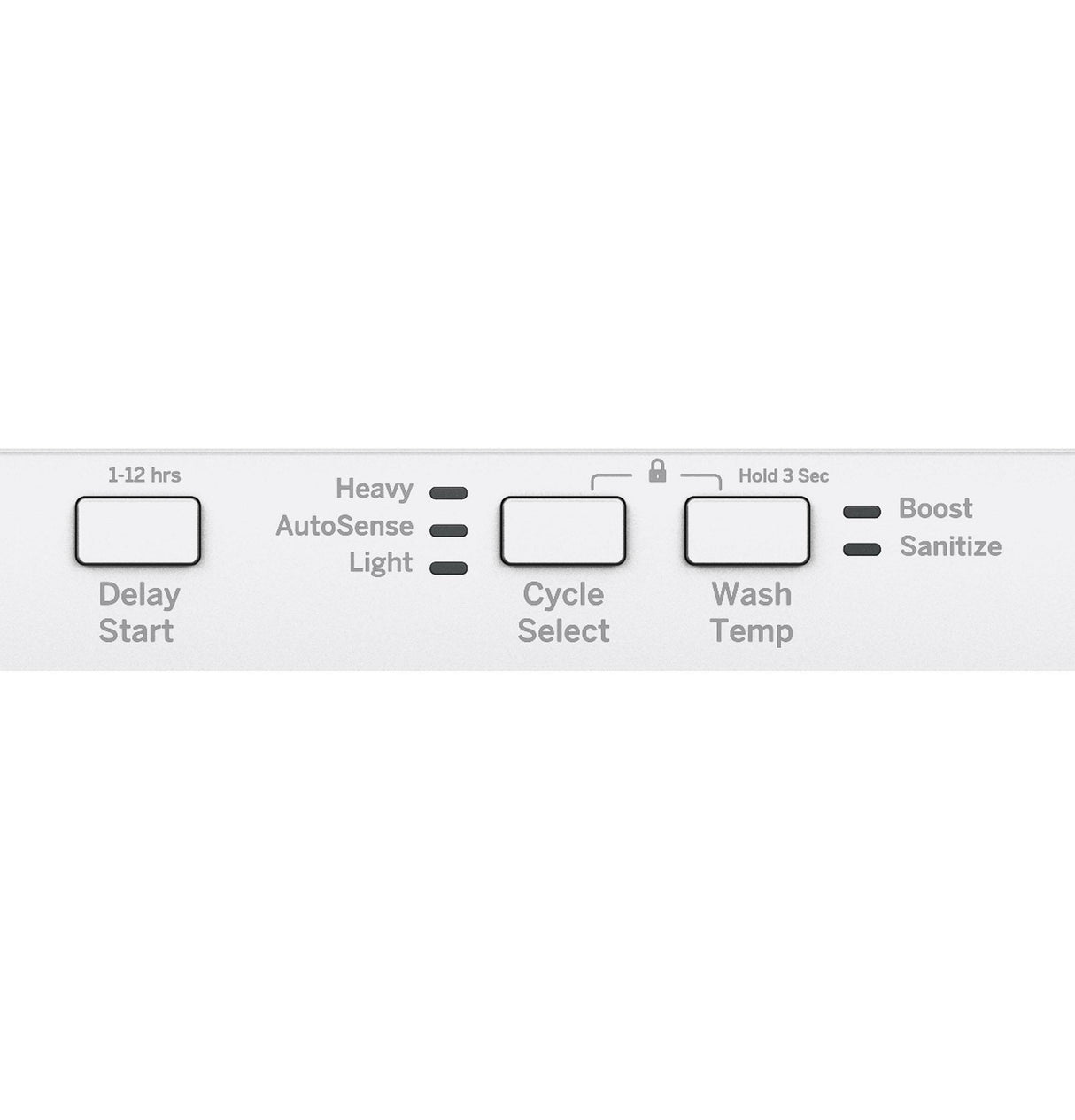 GE® ENERGY STAR® ADA Compliant Stainless Steel Interior Dishwasher with Sanitize Cycle