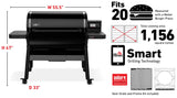 SmokeFire Sear+ ELX6 Wood Fired Pellet Grill - Black