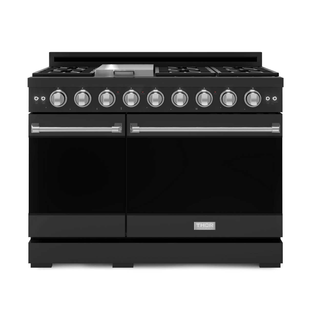 48 Inch Professional Gas Range With Pro-style Knobs In Black/stainless Steel  Gordon Ramsay Series