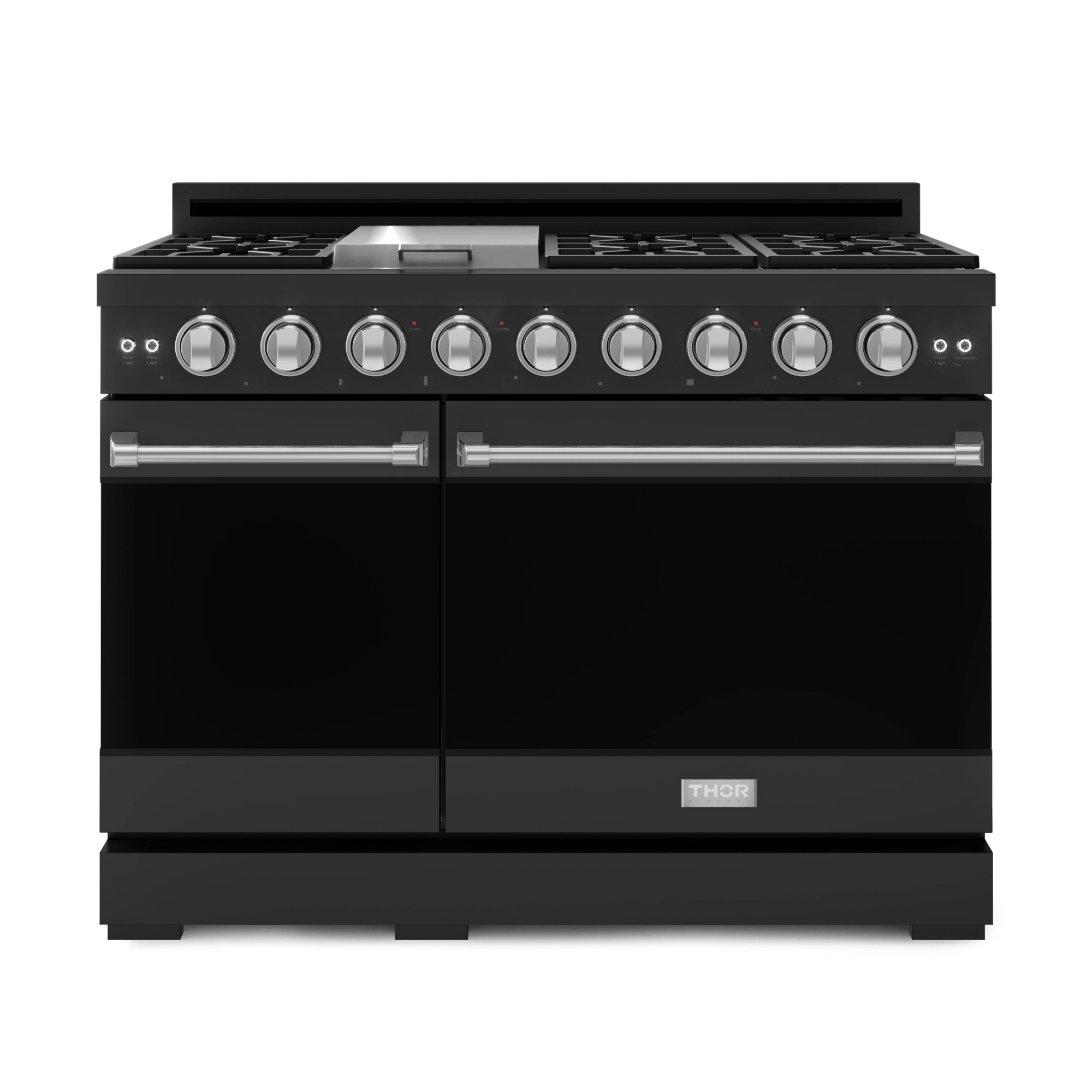 48 Inch Professional Gas Range With Pro-style Knobs In Black/stainless Steel  Gordon Ramsay Series
