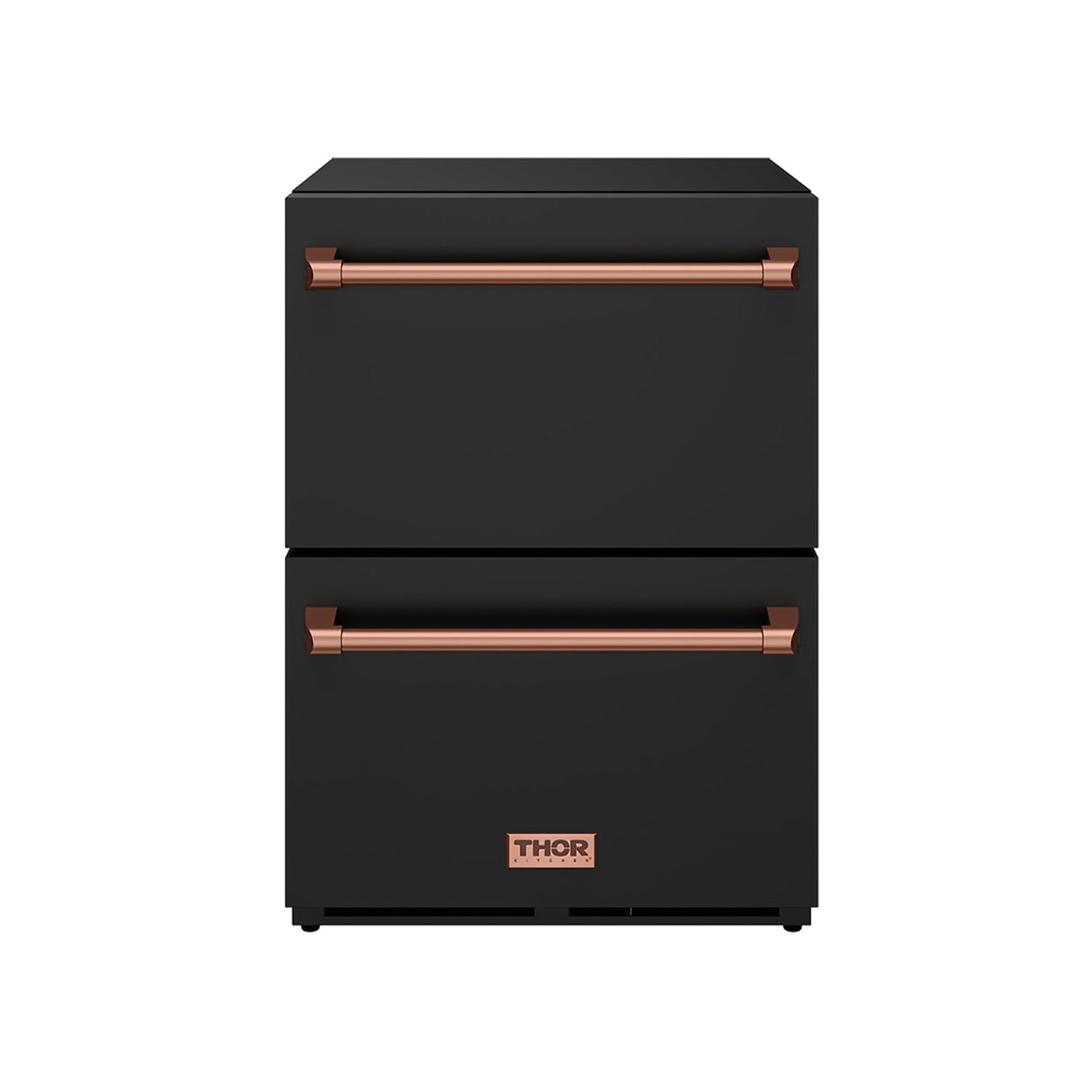 24 Inch Undercounter Built-in or Freestanding Drawer Refrigerator - Black/rose Gold  Gordon Ramsay Series
