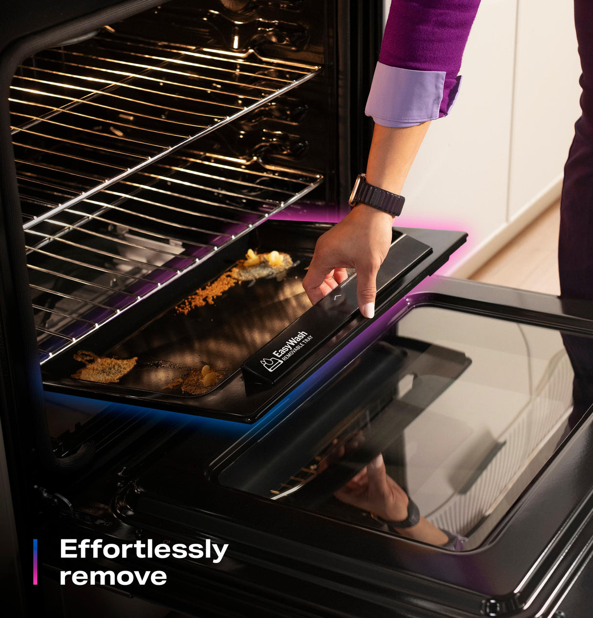 GE Profile™ 30" Smart Free-Standing Gas Convection Range with No Preheat Air Fry and EasyWash™ Oven Tray