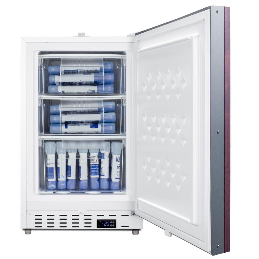 20" Wide Built-in Healthcare All-freezer, ADA Compliant (panel Not Included)