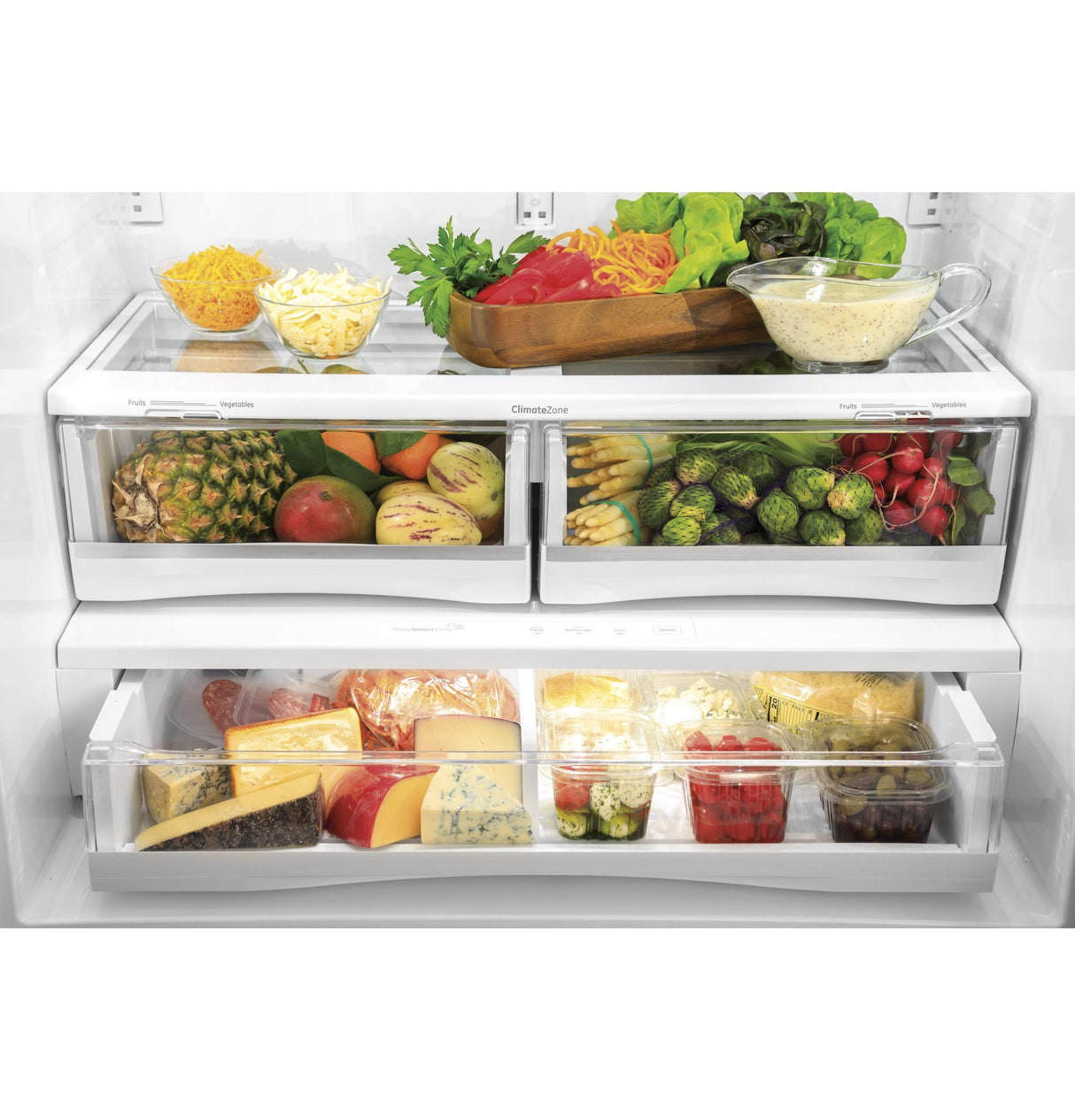GE Profile™ Series ENERGY STAR® 27.7 Cu. Ft. Smart Fingerprint Resistant French-Door Refrigerator with Keurig® K-Cup® Brewing System