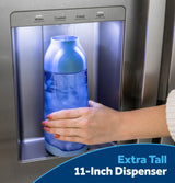 GE® 23.6 Cu. Ft. Counter-Depth Side-By-Side Refrigerator with Extra Tall Dispenser and In-Door Icemaker