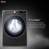7.4 cu. ft. Ultra Large Capacity Smart wi-fi Enabled Front Load Electric Dryer with TurboSteam™ and Built-In Intelligence