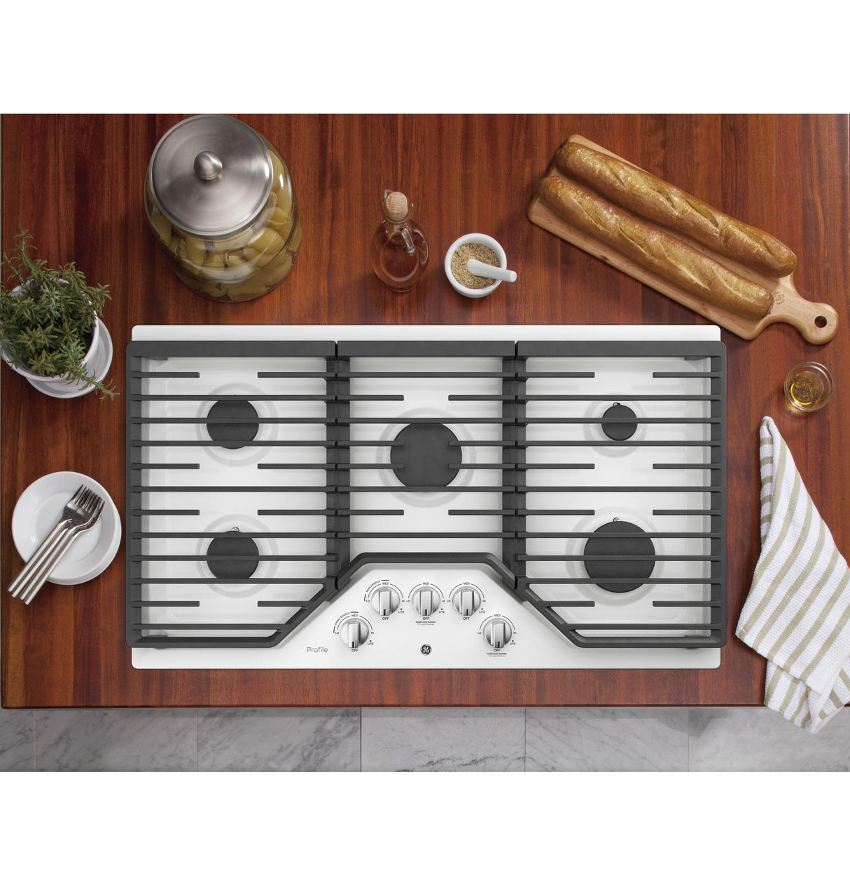 GE Profile™ 36" Built-In Gas Cooktop