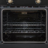 Forno Vomero 30-Inch Wall Oven, Black, 5 cu.ft Capacity, 3550 Watts Convection, Mechanical Controls, Manuel Steam Clean
