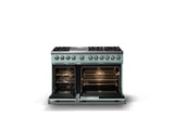 48"W. Dual Fuel Range (Burner: 6g, Finish: Splash, Trim: Polished Chrome, Fuel: Natural Gas)
