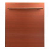 ZLINE 24 in. Top Control Dishwasher with Stainless Steel Tub and Modern Style Handle, 52dBa (DW-24) [Color: Copper]