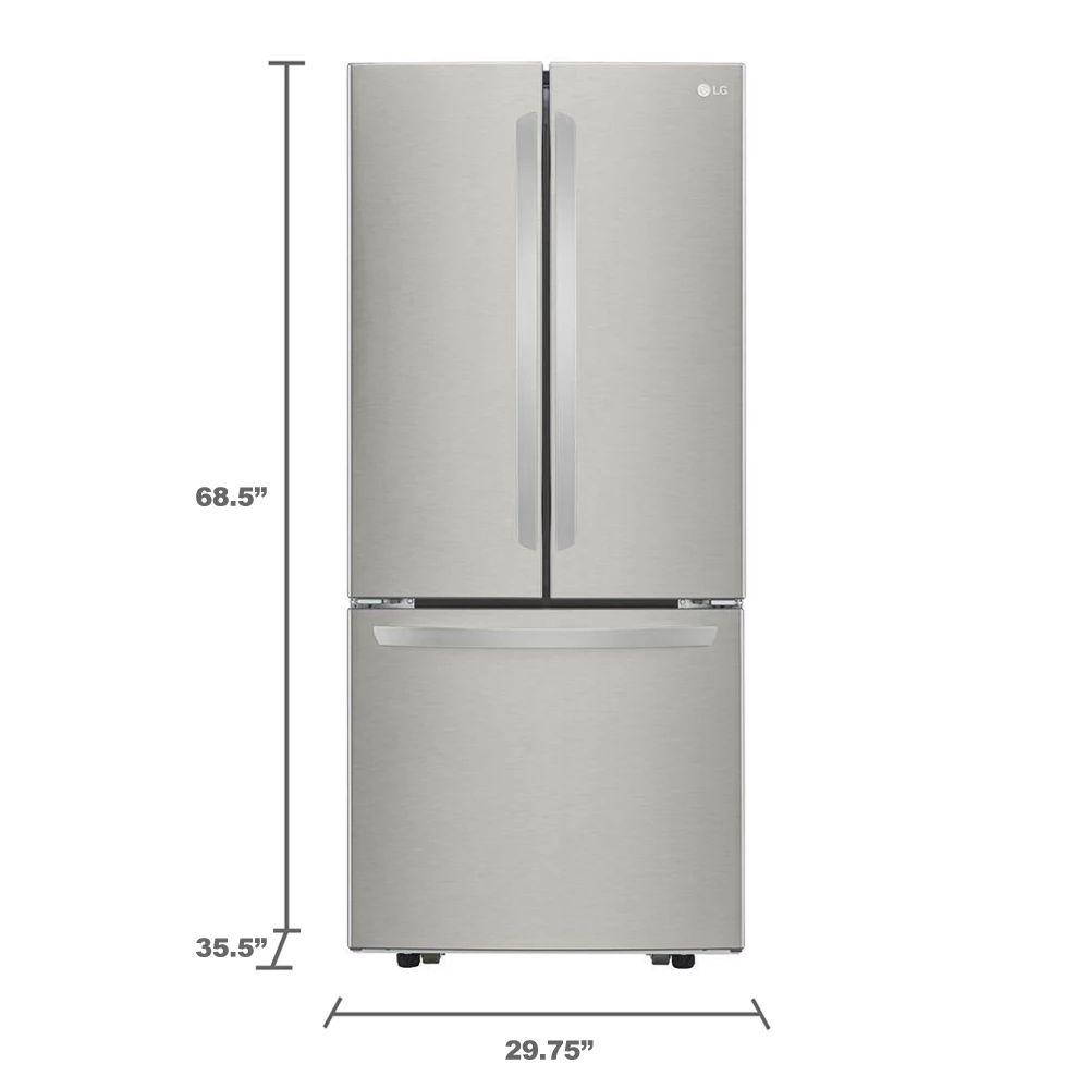 22 cu. ft. 30-inch Wide French Door Refrigerator - Stainless Steel