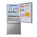 Forno Milano 2-Piece 62-Inch Freestanding Dual Bottom Freezer Refrigerator, Stainless Steel - 34.4 cu.ft, Touch Control, Ice Maker