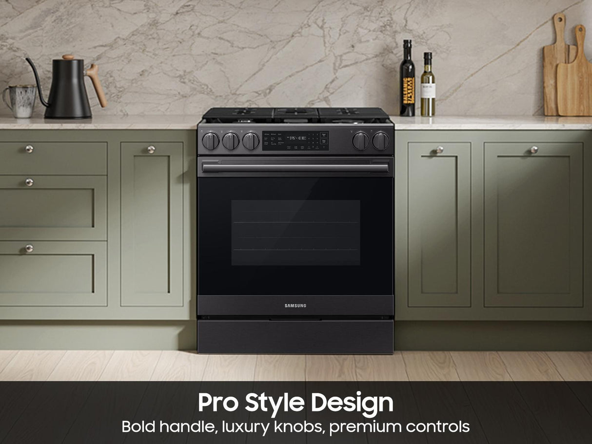Bespoke Smart Slide-in Gas Range Pro Style Design  Air Fry Max  True Convection