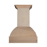 ZLINE Unfinished Wooden Wall Mount Range Hood - Includes Remote Blower (369UF-R) [Size: 42 Inch, CFM: 400]