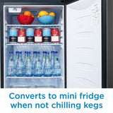 Danby 5.4 cu. ft. Single-Tap Keg Cooler in Stainless Steel