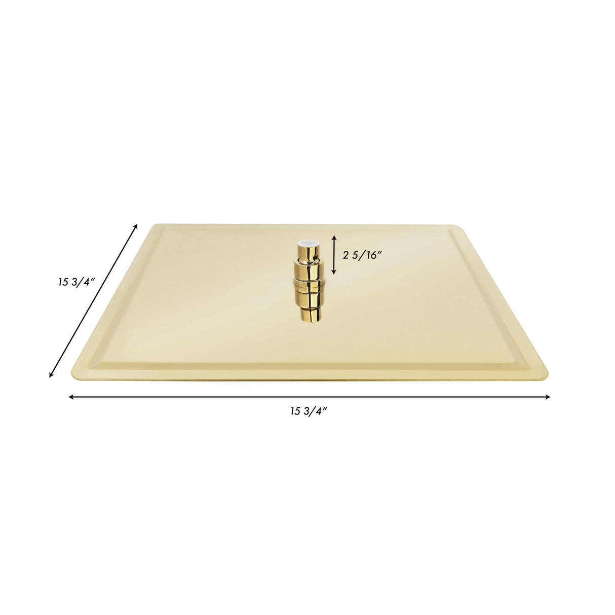 ZLINE 16" Bliss Shower Head in Polished Gold (BLS-H16-PG)