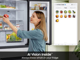 Bespoke AI 4-Door French Door AI Family Hub™  AI Vision & Inner Beverage Center  23 cu.ft.