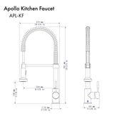 ZLINE Apollo Kitchen Faucet in Matte Black (APL-KF-MB)