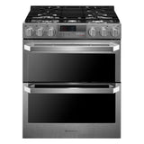 LG SIGNATURE 7.3 cu. ft. Smart Wi-Fi Enabled Dual Fuel Double Oven Range with ProBake Convection®