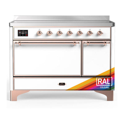 ILVE UMIB48QNR3RAP Majestic III 48 inch Induction Range with 6 Elements, 5.02 cu. ft. Total Oven Capacity (Solid Door, RAL, Copper)