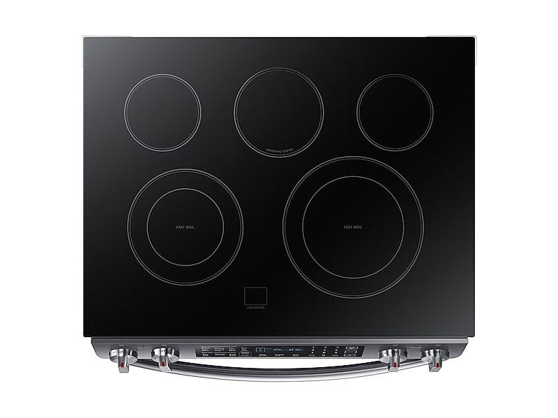 5.8 cu. ft. Slide-In Electric Range in Black Stainless Steel
