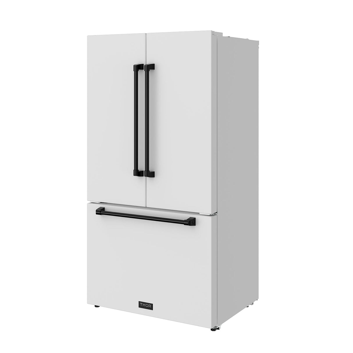 36 Inch French Door Counter Depth Refrigerator With Ice Maker - White/black  Gordon Ramsay Series