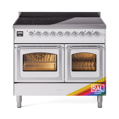 ILVE UNDI406NMPRAC Nostalgie II Noblesse 40 inch Induction Range (Triple Glass Door, RAL, Chrome)