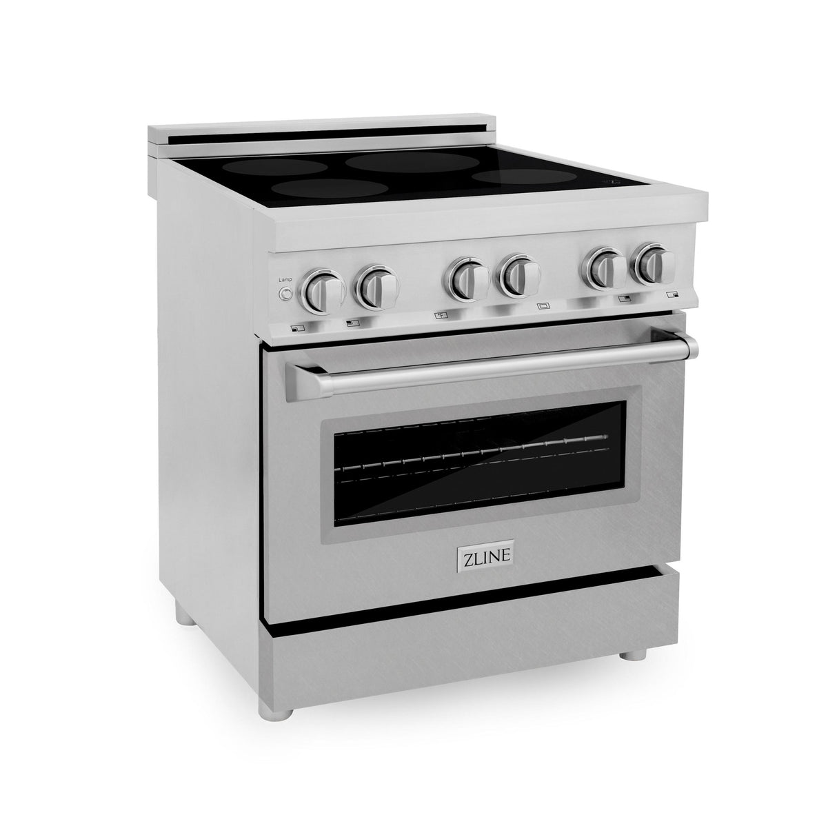 ZLINE 30" 4.0 cu. ft. Induction Range with a 4 Element Stove and Electric Oven in Stainless Steel (RAIND-30) [Color: DuraSnow®]