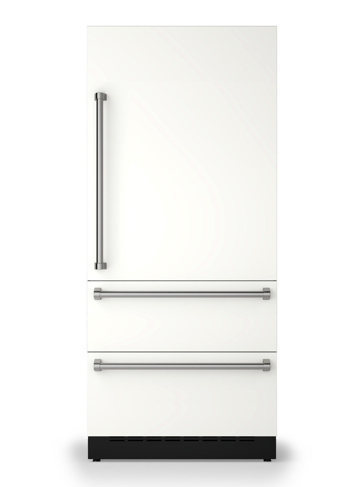 36"W. Integrated Bottom Freezer Door Panel Right Hinge - Pure White