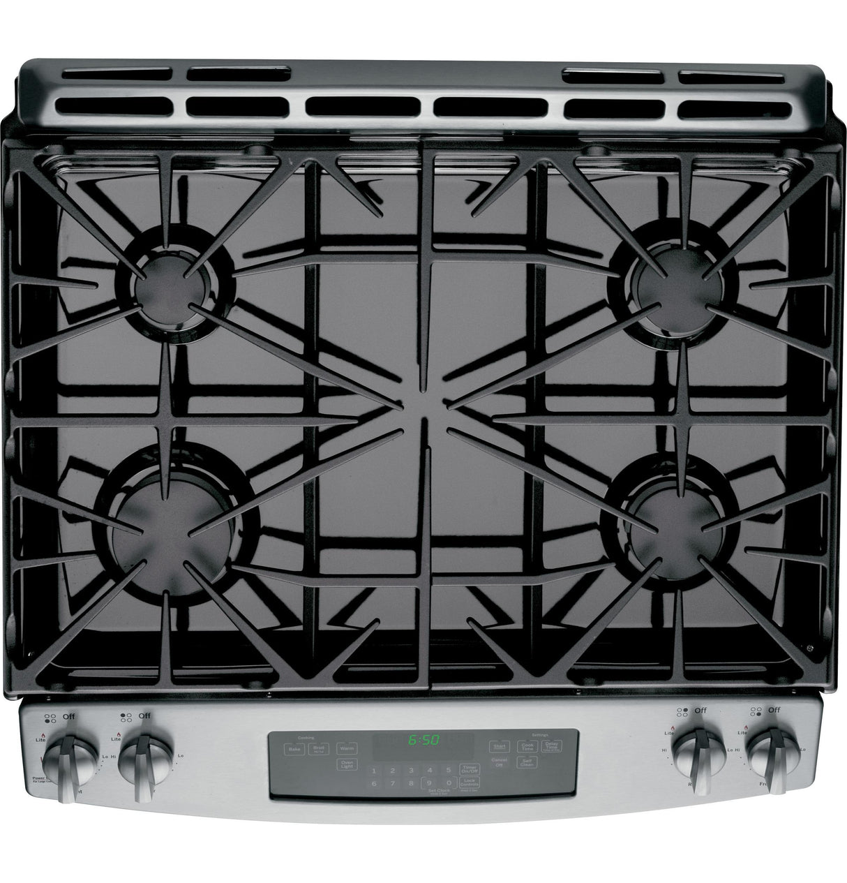 GE® 30" Slide-In Front Control Gas Range