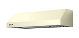36" Wide 10" High Wall Hood + Ventilator, No Brass Accent