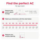 10,000 BTU Inverter Window Room Air Conditioner with Wi-Fi (Energy Star)