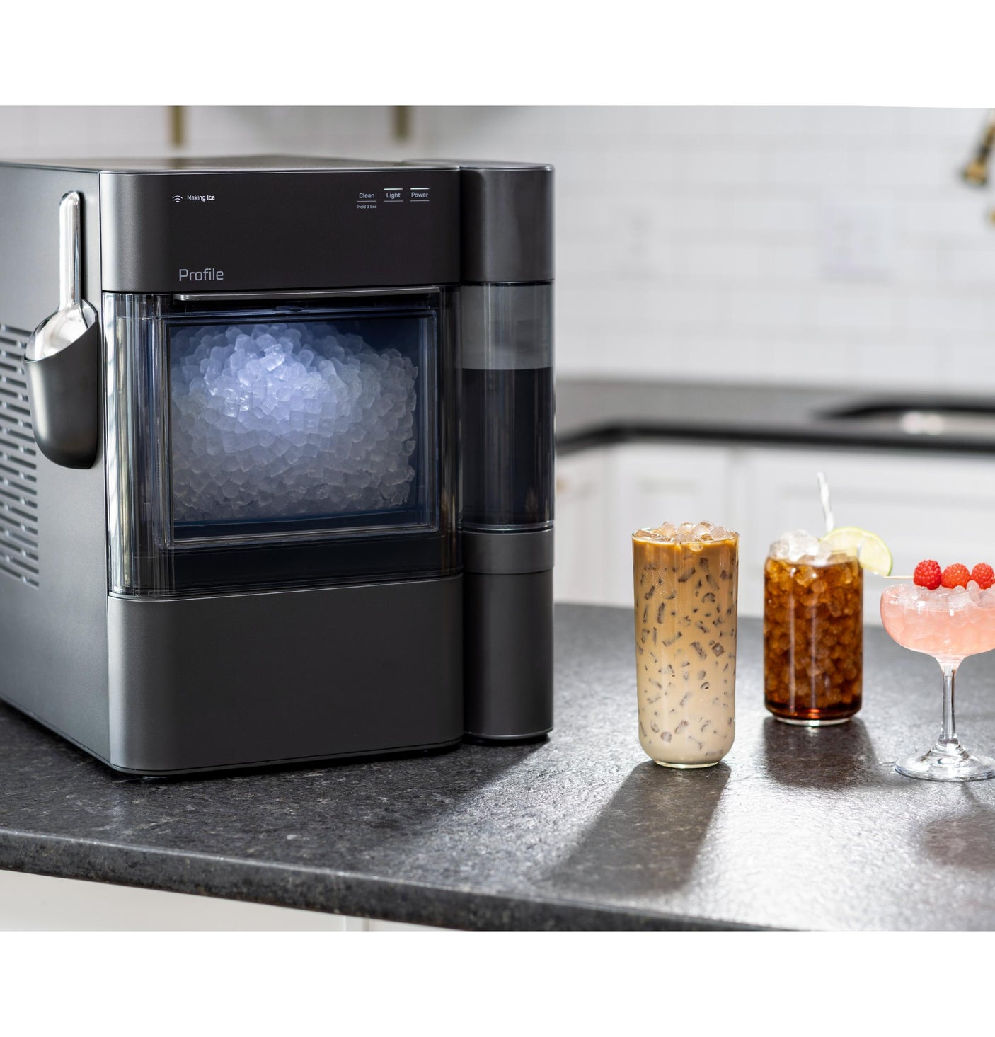 GE Profile™ Opal™ 2.0 Ultra Nugget Ice Maker with Side Tank and Scale Inhibiting Filter